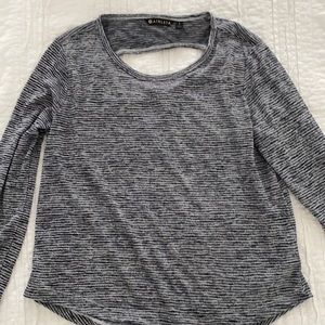 Athleta navy white shirt. Size small